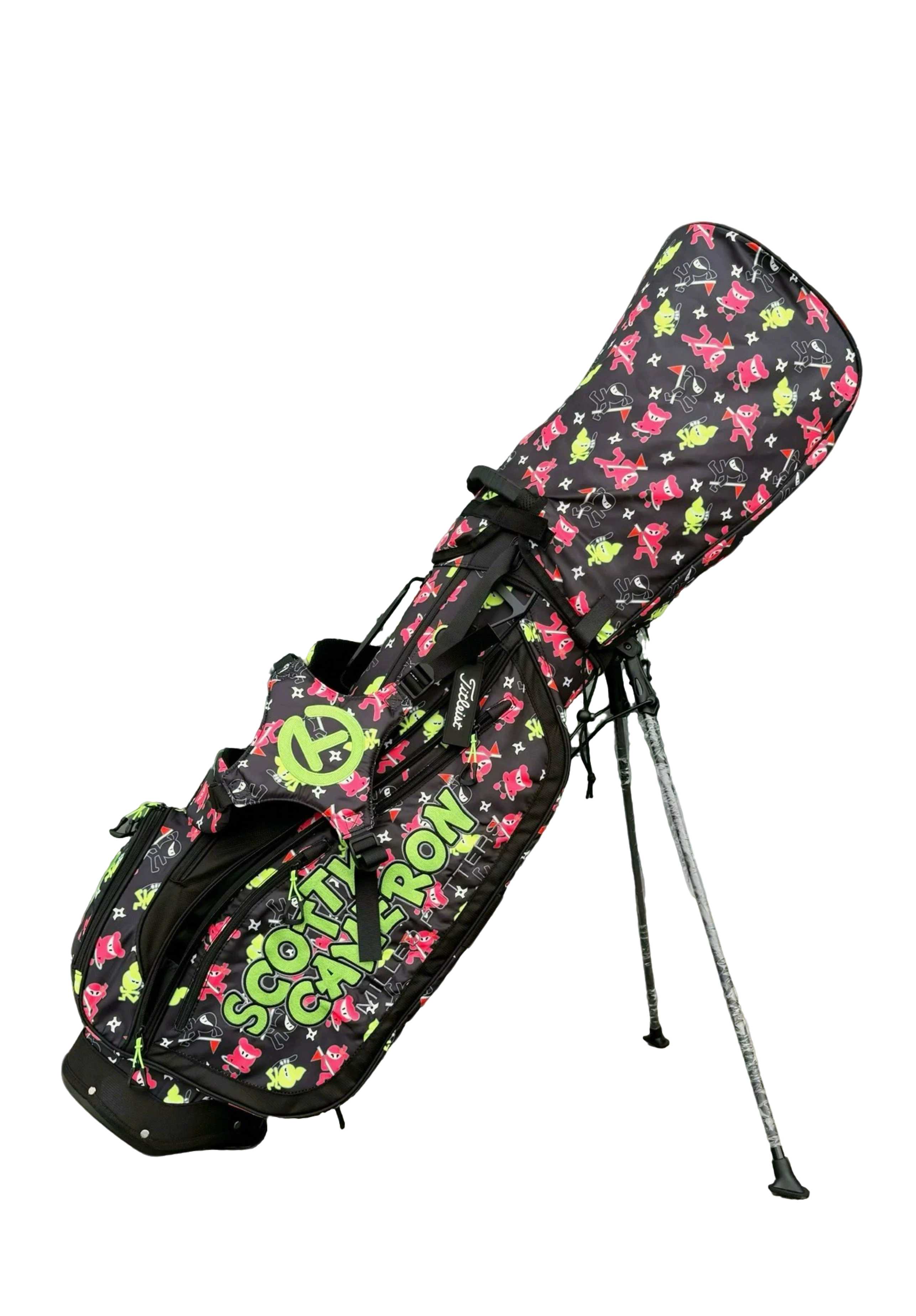 Scotty Cameron スタンドバッグ ニンジャ柄 ブラック × グリーン